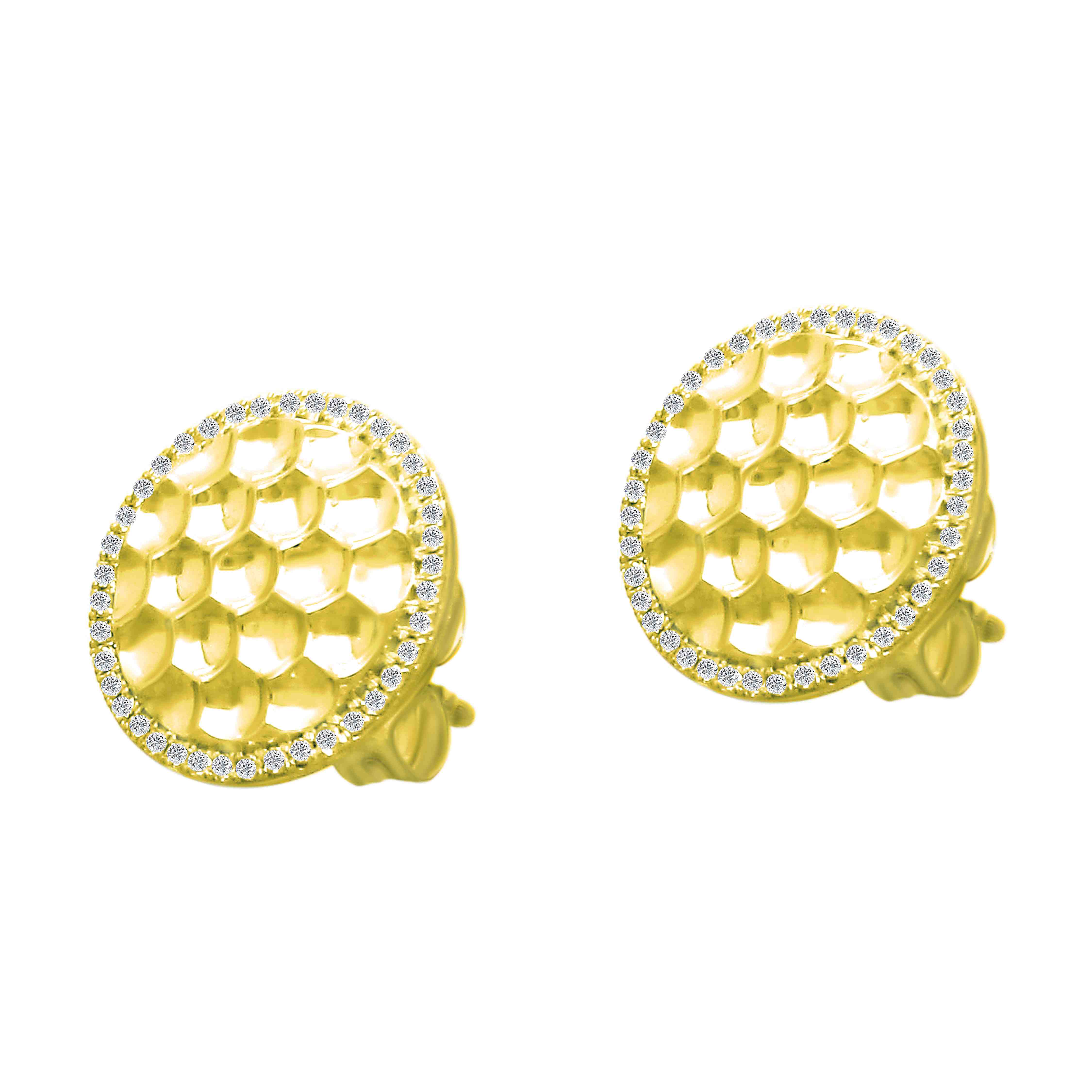 Round Stud Earring ER23113A